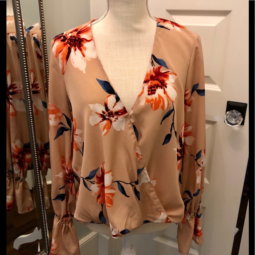 Pink Floral Blouse